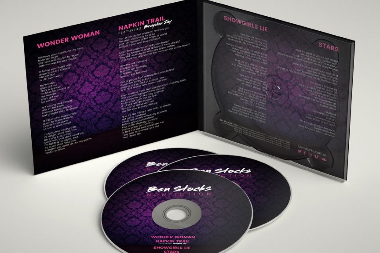 Ben Stocks ALBUM COVER DESIGN - Design Folio - Package Design